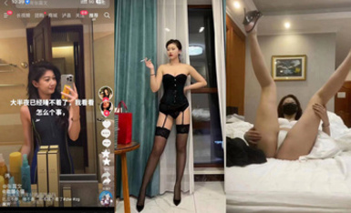 吃瓜 抖音张露文 抓哥 一只骚鸡在网上装名媛傍大款，被同行曝光的事